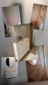 Photo de galerie - Montage et pose meubles chaussures +miroir IKEA.