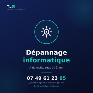 Photo de galerie - Dépannage informatique à domicile, sous 24 à 48h, sur Quint-Fonsegrives et ses alentours. Devis gratuit par téléphone.