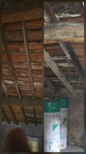 Photo de galerie - Pose suspente sous toiture 