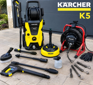 Photo de galerie - Nettoyage : je dispose d’un Kärcher récent avec plusieurs accessoires pour terrasses, balcons, allées, murs, mobilier extérieur, etc.
débouchage toilettes, canalisation 

