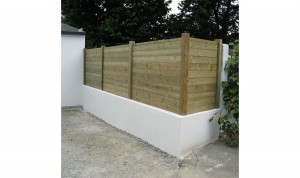 Photo de galerie - Mur de clôture en bois 