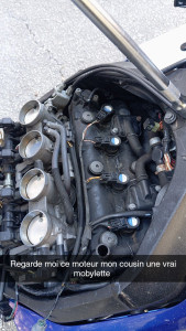 Photo de galerie - Pose d'un shifter sur gsxr 1000