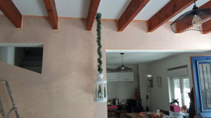 Photo de galerie - Peinture sable sur fond blanc 