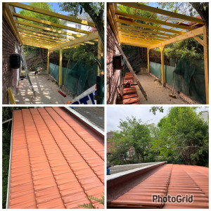 Photo de galerie - Création d’une allée couverte 