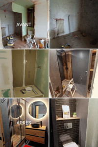 Photo de galerie - Avant /Aprés Projet SDB