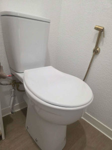 Photo de galerie - Installation douchette wc