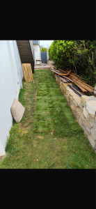 Photo de galerie - Après pose de pelouse 