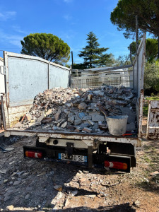 Photo de galerie - Débarras chez un client de Gravats