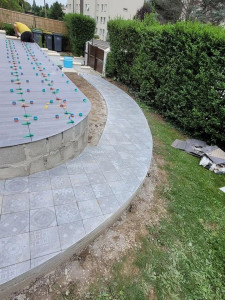 Photo de galerie - Pose de carrelage extérieur 