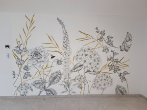 Photo de galerie - Pose papier peint panoramique 