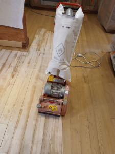 Photo de galerie - Ponçage de parquet ancienne 