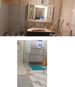 Photo de galerie - SDB AVANT APRES