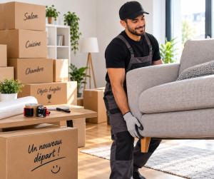 Photo de galerie - Je vous propose mes services pour vous accompagner rapidement et efficacement : location de camion, déménagement complet, livraison de colis et de meubles, débarras de maison, appartement, cave ou garage, vide maison, transport vers la déchetterie, 