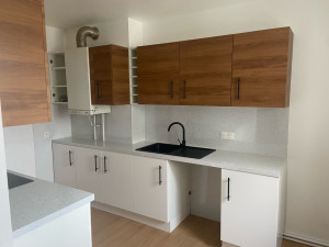 Photo de galerie - Rénovation cuisine mur sol et pose cuisine