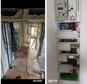 Photo de galerie - Réalisation câblages et tableau électrique Audun le Tiche