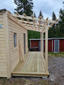 Photo de galerie - Construction d une cabane de chasse 