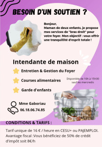 Photo de galerie - Entretien & Gestion du Foyer 