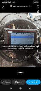 Photo de galerie - Bonjour ,
terminé les tracasseries de voyants empêchant le passage au contrôle technique.
je vous passe la valise pour connaître l'état de santé du véhicule et effacement des codes défauts.