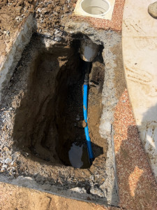 Photo de galerie - Réparation sur fuite d’un tuyau enterré 