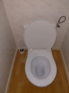Photo de galerie - Nettoyage et desinfection sanitaire avec lavage entretien du sol.