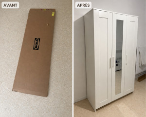 Photo de galerie - 5 étoiles pour le montage meuble IKEA 