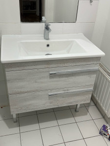 Photo de galerie - Remplacement par meubles et vasques et le Robinet 