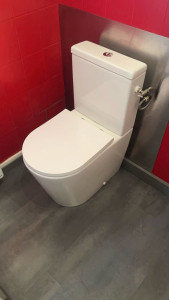 Photo de galerie - Pose d’un wc surélevé 