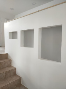 Photo de galerie - Création rambarde escalier avec niche 