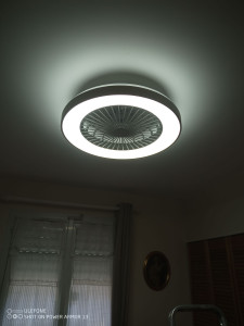 Photo de galerie - Pose de palonnier 2en1 (ventilateur+lumière)