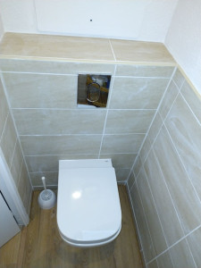 Photo de galerie - Pose WC suspendu, carlage.