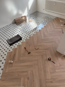 Photo de galerie - Pose de parquet - Revêtement de sol