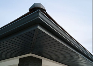 Photo de galerie - Cache moineau et gouttière alu 