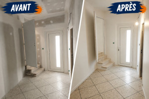 Photo de galerie - Ponçage et finition sur support neuf