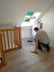 Photo de galerie - Pose de parquet