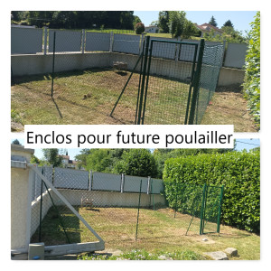 Photo de galerie - Installation d'un enclos pour un poulailler