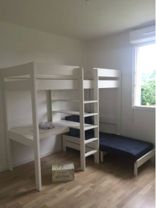 Photo de galerie - Meuble mezzanine avec bureau pour enfants acheter en ligne