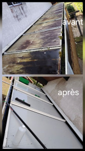 Photo de galerie - Nettoyage panneau polycarbonate