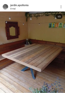 Photo de galerie - Table bois exotique 