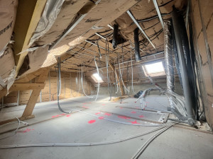 Photo de galerie - Installation électrique avant passage du plaquiste