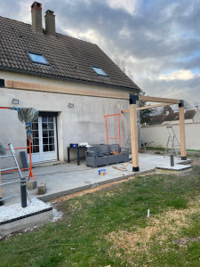 Photo de galerie - Pose pergola 