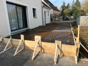 Photo de galerie - Coulé béton au terrasse 