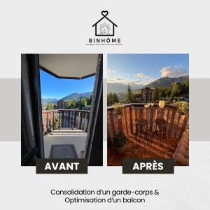 Photo de galerie - Consolidation & décoration d’un balcon