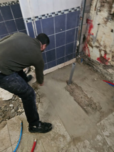 Photo de galerie - Rénovation des évacuations et création de réseau de plomberie