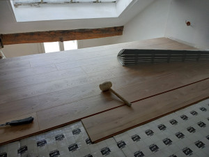 Photo de galerie - Pose de parquet - Revêtement de sol