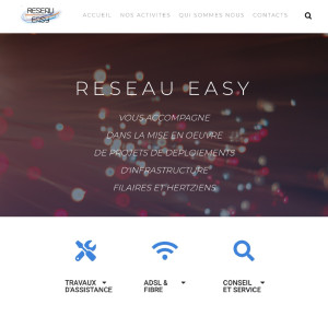 Photo de galerie - Création site internet One Page pour société telecom