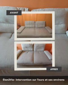 Photo de galerie - ? Avant / Après incroyable !
? Taches éliminées
✨ Tissu ravivé
?️ Votre canapé retrouve sa seconde jeunesse !
