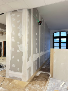 Photo de galerie - Mur en placo réalisé avec finition propre ✔️ Travail sérieux et rapide ?