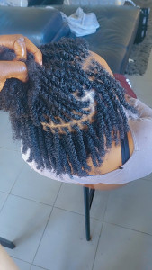 Photo de galerie - Vanille cheveux naturel coiffure par moi 