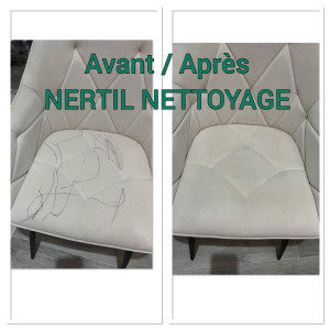 Photo de galerie - Nettoyage chaise avec Injecteur/Extracteur Puzzi 10/1