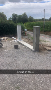 Photo de galerie - Pose portail coulissant 